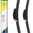 VEIGEIR 22 Inch + 16 Inch Windshield Wiper Blades 2 Pack, Front J/U Hook Replacement Compatible with Nissan Sentra 2000-2002, Compatible with Nissan NV200 2013-2020