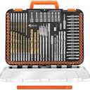 ENERTWIST Drill Bit Set, 112-Pieces 1/4" Hex Shank Impact Driver Bits and Screwdriver Bits Set Assorted in Tough Case for Wood Metal Cement Drilling and Screw Driving, ET-DBA-112