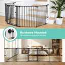 COMOMY 127.8" Extra Wide Baby Gate, Dog Gate for House Stairs Doorways