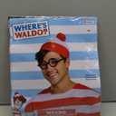 Disguise Wheres Halloween Kit, Official Waldo Costume Set with Beanie and Glasses, Multicolored, One Size