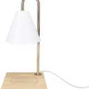 Candle Wax Melting Lamp, Easy to Use GU10 Bulb Candle Wax Warmer Lamp Flameless Efficient Dimmable with GU10 Bulb for Bedroom (EU Plug)