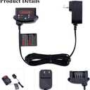 LCS1620B Replacement for Black and Decker 20V Lithium Battery Charger, Compatible with Black and Decker 12V and 20V MAX Battery LBXR20