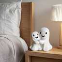 Cute Ghost Statue, Halloween Ghost Decoration, Ghost Statue, Finger Ghost Sculpture, Home Decor, Humorous Desktop Art Piece (Embrace Ghost)