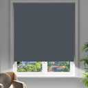 2 Pack Blackout Curtains for Bedroom, Self Adhesive Indoor Blackout Blinds, No Drilling or Tools, UV protection, Portable Roller Window Shades for Living Room Office or RV travel (48"W  72"H, Grey)