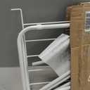 Honey-Can-Do Collapsible Metal Clothes Drying Rack, Foldable Laundry Rack Holds 40 lbs, Hanger-Friendly Design with Non-Skid Feet, Space-Saving Accordion Fold, Indoor Outdoor, White