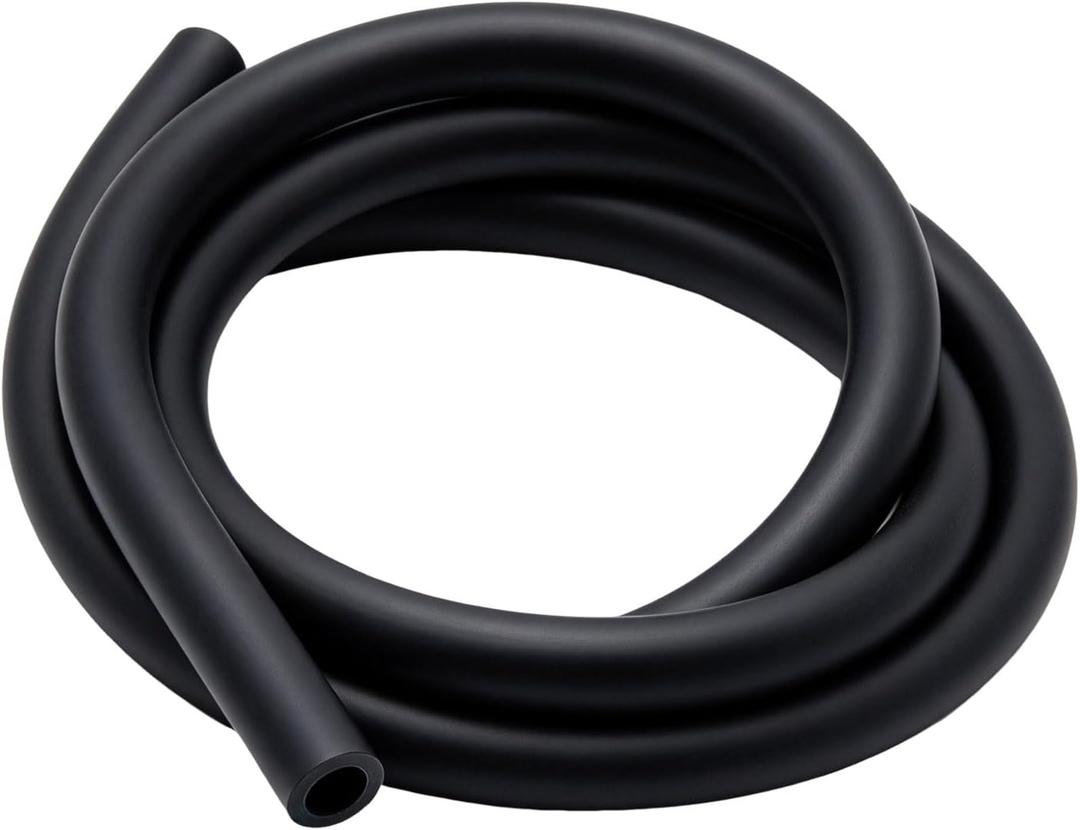 Latex Rubber Tubing 3/16" ID x 3/8" OD, Black, 6.5 FT