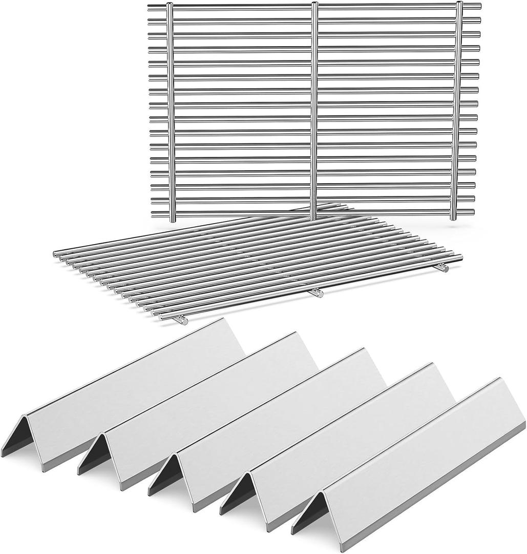 QuliMetal 15.3" Flavorizer Bars and Grill Grates for Weber Spirit E-310 and GS4 Spirit II 300 Series,Spirit 700,Genesis Silver/Gold B & C,Genesis Platinum B & C,Genesis 1000-3500