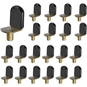 Bronze Shelf pins, Glass Supports Furniture Cabinet Closet Bookcase Shelf Bracket-Style Pegs 30 Pack.