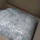 10x14 Washable Area Rug Blue Cream Abstract Non Slip Soft Low Pile Rug for Living Room Bedroom Dining Room Office Neutral Modern Indoor Large Throw Carpet for Home Decor