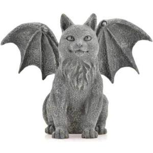 Pacific Giftware Winged Cat Gargoyle Statue Figurine Myth Fantasy
