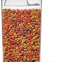 OXO Good Grips Pet POP Container 6.0 Qt/5.7 L with Half Scoop, Ideal for up to 6.5lbs of Dog Food or 4.5lbs of Cat Food, Airtight Dog and Cat Food Storage Container, BPA Free, Clear