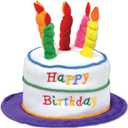 Beistle Plush Birthday Cake Hat