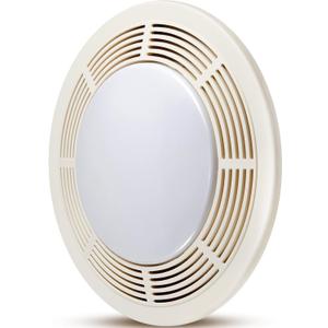 15 Inch Exhaust Fan Cover with Lens and Springs Replacement Fan Grille Assembly Compatible with Nutone 8663rp, 8664rp, 750, 751, and N750 Wall Ventilation Fan/Light Combos