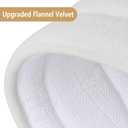 Buganda Memory Foam Bathroom Rug Mat 44x24, Extra Soft and Absorbent Bath Mats, Non-Slip and Machine Washable Bath Rugs for Bathroom Floor,Tub and Shower, Ivory