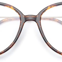 Gaoye Blue Light Blocking Glasses - Trending Round TR90 Frames, Metal Arms, UV400 Protection - Matching Soft Case, 1 Pack