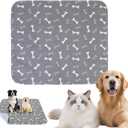 Puppy Pads with Pheromones, Reusable Puppy Pads Washable with 4-Layer Leak-Proof & Anti-Slip Design, Suitable for Home, Travel & Crates, Ideal for Active Dogs & Cats