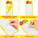 24P Teacher Notepads with Pen Teacher Appreciation Gifts, Motivation Positive Journal with Flower Pattern Border Portability Pocket Notebook, Teacher's Day Birthday Gift Office Home Present Supplies