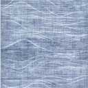 WITSHOCK 6x9 Living Room Rug Washable Area Rug Modern Abstract Rugs Non Slip Indoor Carpet for Bedroom Dining Room Nursery Kitchen Office Home Decor Stain Resistant Soft Wave Striped Rug, Blue