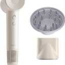 Laifen SE Lite Hair Dryer, Negative Ionic Blow Dryer with 100,000 RPM Brushless Motor for Fast Drying, High-Speed Low Noise Hair Dryer with Lightweight Design and 2 Nozzles Milktea, HD110