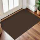 IOHOUZE Small Area Rug 2x3 Washable Woven Rugs for Entryway Non Slip Rubber Backed Front Door Rugs Indoor Doormat Throw Rug Floor Carpet for Entrance Kitchen, Brown