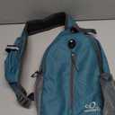 WATERFLY Crossbody Sling Backpack Sling Bag Travel Hiking Chest Bags Daypack (Teal blue) (Small)