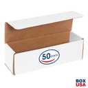 Box USA BM1033 10"L x 3"W x 3"H, White (Pack of 50)