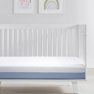 Baby Crib Mattress 52x27.5x6,Dual-Sided Infant & Toddler Mattress,Firm Support & Cooling Gel Memory Foam,Breathable 3D Mesh Washable Cover,CertiPUR-US Certified,Fits Standard Cribs Beds,Blue