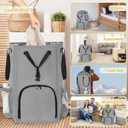 Laundry Bag Backpack Extra Large, 110L Laundry Backpack Heavy Duty with Shoulder Straps, Collapsible and Mesh Pocket Dorm Laundry Basket Hamper Bag for College, Travel, Laundromat, Apartment Grey