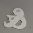 8 Inch White Wood Letters Unfinished Wood Letters for Wall Decor Decorative Standing Letters White Block Letters for wall Decoration for Craft Home Party Projects (&)