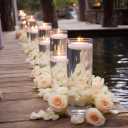 48 Pack White Floating Candles 3 inch Unscented Floating Candles for Centerpieces 8 Hours Long Burn Time-3 Floating Candle Bulk for Wedding Cylinder Vases