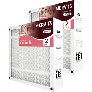 X0585 Replacement Filter Compatible with Lennox Home Furnace HCF14-11 Filter,MERV13,20x20x5"(Actual Size: 19.8 x 19.9 x 4.4")(2 Pack)