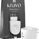 Kravo Essential Oil Porcelain Diffuser  Original White | Electric Plug-in Aroma Diffuser with Adjustable | Fragrance Oil Scent Diffuser for Home, Bedroom, Office