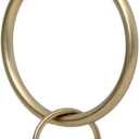 Ivilon Drapery Eyelet Curtain Rings - 2" Ring Loop for Hook Pins, Set of 14 - Warm Gold