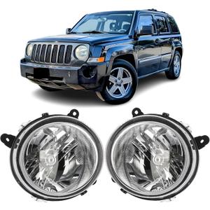 Headlights Assembly Replacement for 2007-2017 Jeep Patriot, 2007-2010 Compass Driver &Passenger Side, OE# CH2502176 /5303843AE