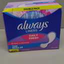 Always Daily Fresh Thin Liners, Regular Absorbency, Unscented Panty Liners, 216 Count