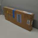 Senlesen Matte Black Bathroom Single Handle Freestanding Bathtub Faucet Floor Mounted Waterfall Tub Filler with Hand Shower Set