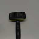 Pecute Self-Cleaning Slicker Brush for Dogs, Cats, Lightweight Dog Brush for Shedding Massaging Grooming, Cat Brush Gently Removes Loose Fur Undercoat for Small Dogs Cats Rabbits of All Hair Types (Medium, Green)