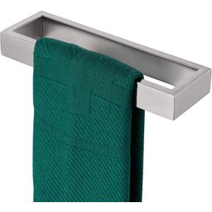 KOKOSIRI Towel Ring Brushed Nickel Hand Towel Hanger Holder 9-Inch Kitchen Rack Stainless Steel for Bathroom Hardware Wall Mount, 1 Pack B4008BR-L9