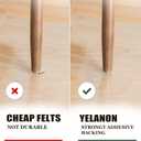 Yelanon Felt Furniture Pads -182 Pcs Premium Felt Pads for Chair Legs Furniture, Floor Protectors for Hardwood Floors, Brown