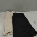 Women's Cotton French Terry Sleep Shorts Thick Breathable Non-See-Through with Pockets Elastic Waist Lounge Shorts (L)