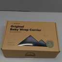 KeaBabies Baby Wrap Carrier - All in 1 Original Baby Carrier Newborn to Toddler Sling, Easy to Wear, Hands Free Bonding, Lightweight, Breathable Infant Wraps (Trendy Black) (One Size (Pack of 1))