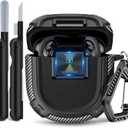 Sucure Lock Case for Bose Quietcomfort Ultra (2023) / Bose QC II (2022) Case Cover with Lock Clip & Cleaner Kit Pen, Impact Resistant Hard Shell Headphone Case with Men Women (Black)