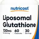 Nutricost Liposomal Glutathione Supplement 60 Capsules, 720mg Per Serving