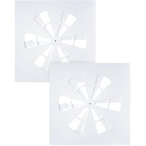 24"x24" Adjustable Ceiling Air Vent Cover  24-Inch Square/AC/HVAC/Heat Deflector for 24"x24" Flat Office Ceiling Vents, Suitable for Home/Commercial Spaces (2 Pack)