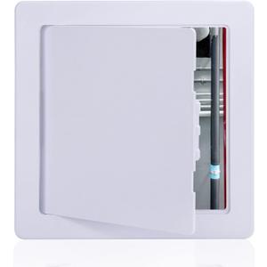 Plumbing Access Panel for Drywall 6 x 6 Inch Plastic Access Door Removable Wall Access Panel Ceiling Reinforced Hinged Durable White