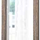 AAZZKANG Mirror with Wood Framed Rectangle Rustic Wall Mirrors Decor Large 26"x18" for Bedroom Bathroom Living Room Entryway