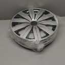 SCTIOO 13" Silver Hubcaps, 4pcs, Quick Install for Cars, Trucks, SUVs, Sleek & Long-Lasting