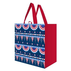 50 Pack PATRIOTIC BUNTING REUSABLE BAG
