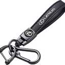 Genuine Leather Car Keychain Compatible with Lexus Key ring Accessories Key Chain Family Present for Man and Woman Black
Amazon's Choice