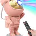 Cute Room Decor Aesthetic - Pink Astronaut Galaxy Projector for Teen Girls Bedroom, Star Projector Night Light with Remote, Kawaii Room Decor, 2025 Christmas Birthday Gifts for Teen Girls (Pink)